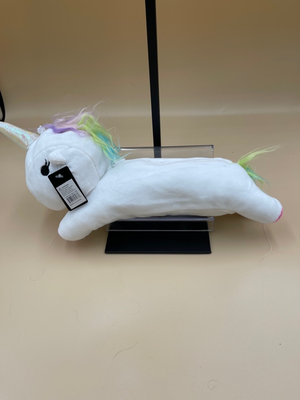 Plush White Unicorn withPastel Mane by Minky